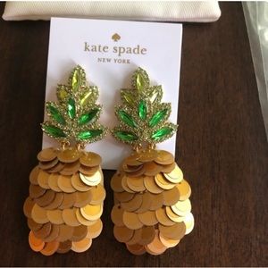 NWT Kate Spade By the Pool Pineapple Earrings